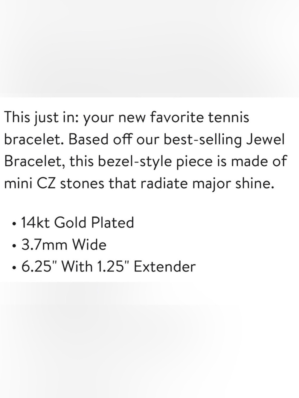 Electric Picks Mini Jewel Bezel Tennis Bracelet - Picture 3 of 8